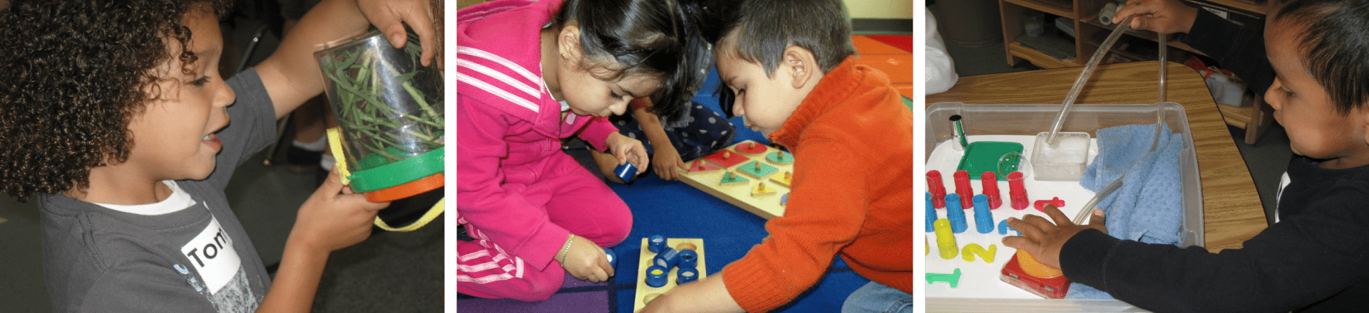 Young children learning through play and discussion